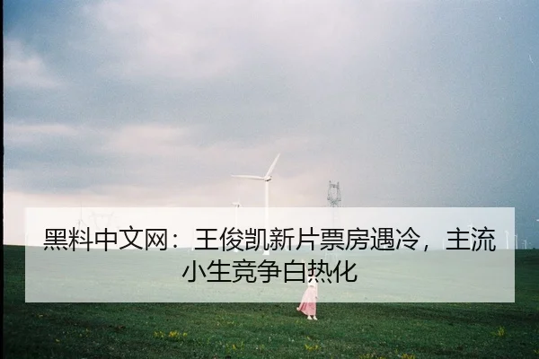 黑料中文网：王俊凯新片票房遇冷，主流小生竞争白热化